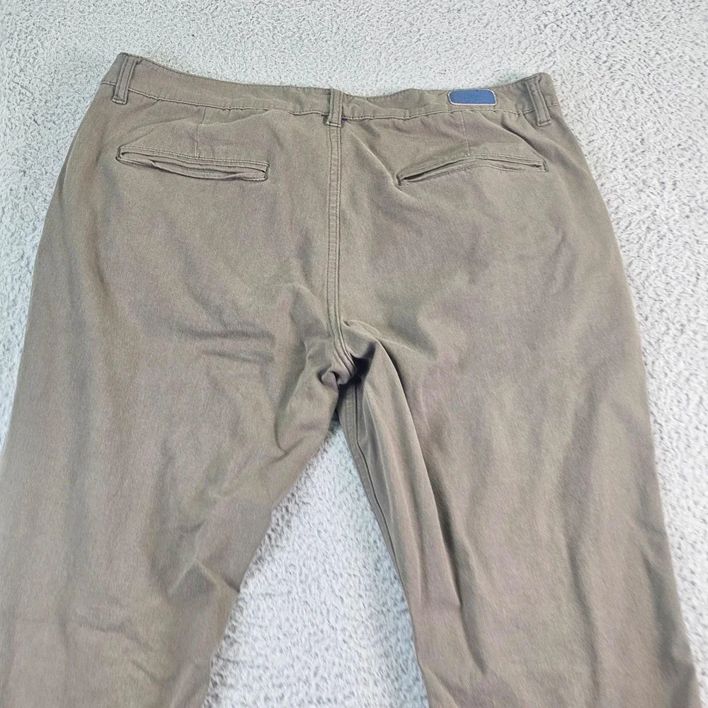 Mugsy Pants Mens 38x32 Green Olives Chino Stretch Denim Casual Office K4PNOL